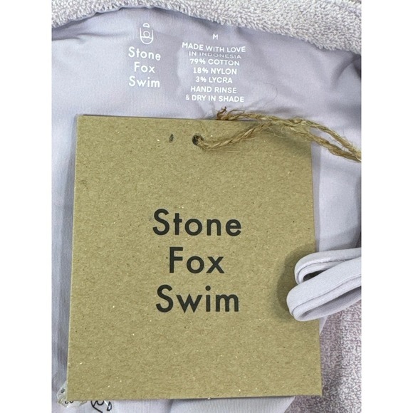 Stone Fox‎ SWIM AURA BOTTOM in Orchid Petal Terry Medium NWT - Picture 10 of 10